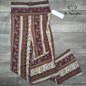 Shosho High Waist Soft Flare Casual Pants Size L